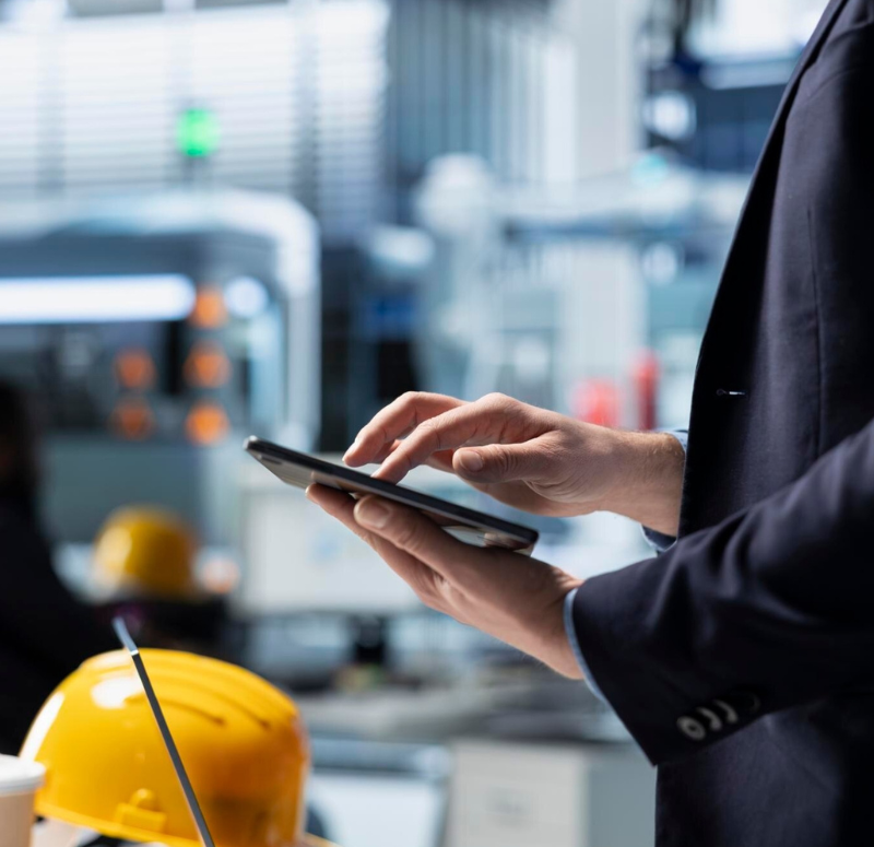 Foto Casco Amarillo y Tablet para David Leon en Motril (Granada)