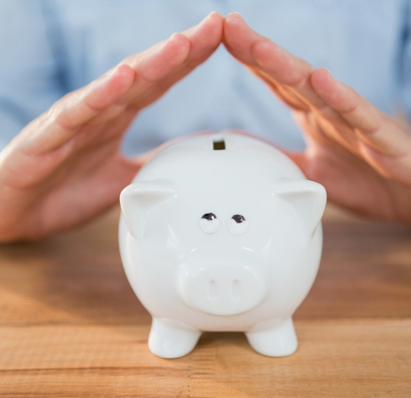 Foto Manos y Cerdito Hucha para Servicios de David Leon en Motril (Granada)